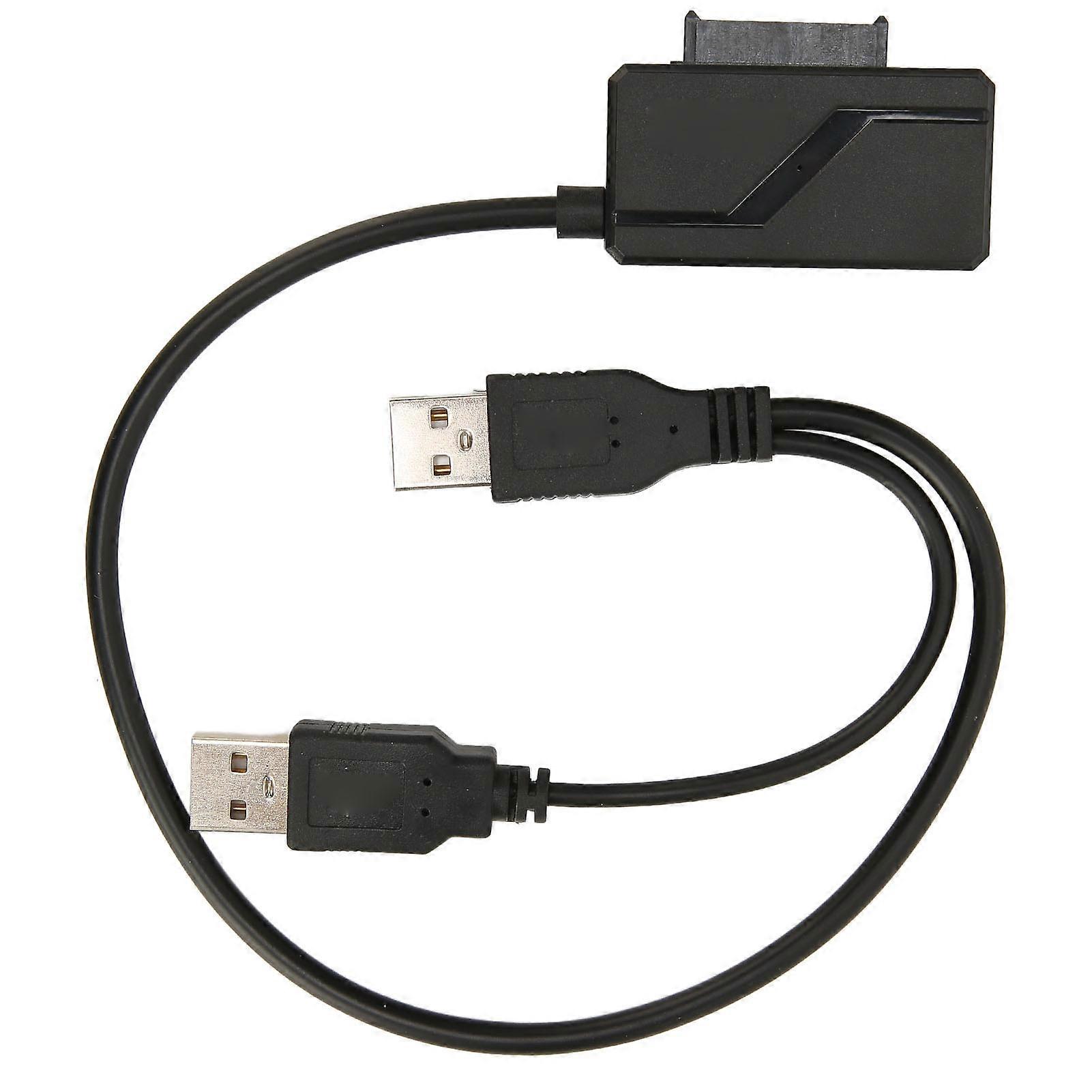 USB2.0 Optical Cable External USB to SATA 6 7 Power Supply Portable Plug and Play 480Mbps Drive Adapter