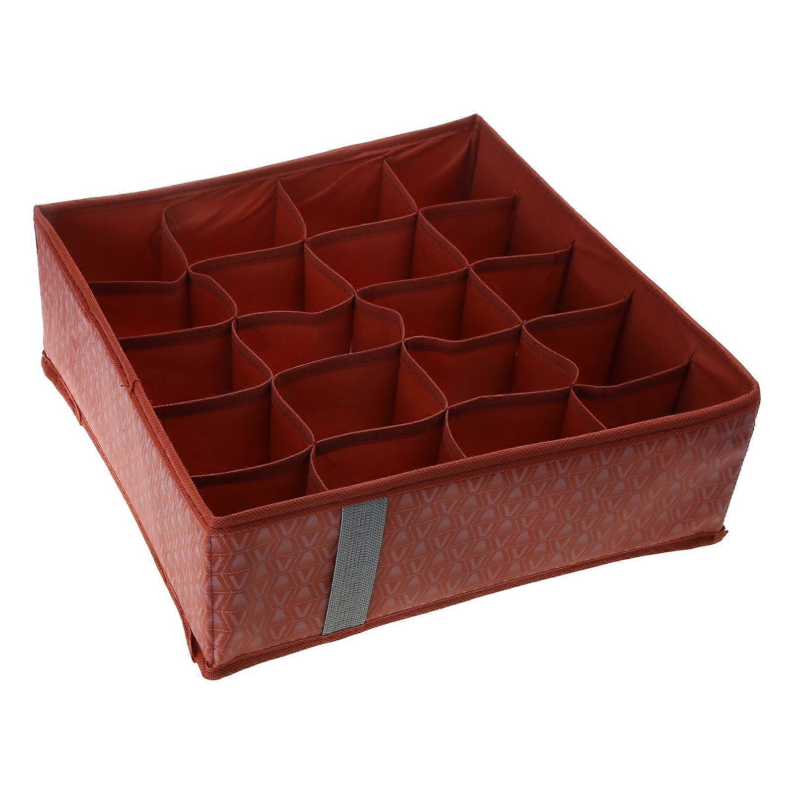 Underwear Sock Storage Box with Multiple Compartments Lingerie Storage Container Sock Organizer Drawer Lingerie Storage