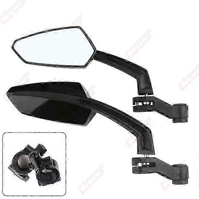 Carbon Fiber Motorcycle Rearview Mirrors 360 Adjustable Motorbike Side Mirror With 7/839;39; Mount Clamps Motorcycle Scooter Mirror