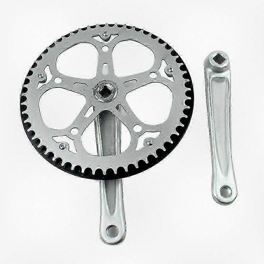 52T Square Hole 170mm CNC Crankset for Folding Bikes Bicycle Crank Set Sprocket Compatible with Similar Brands