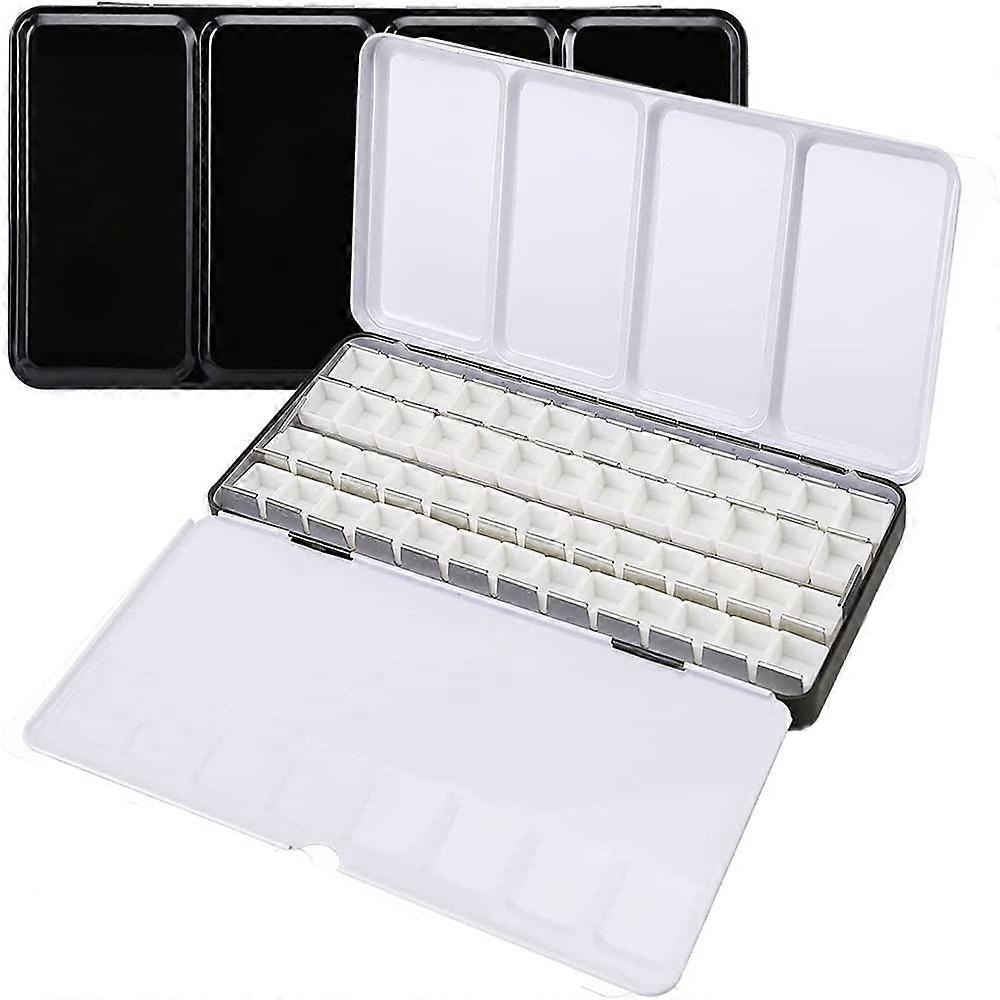 Metal Watercolor Tin with FoldOut Mixing Palette for Painting