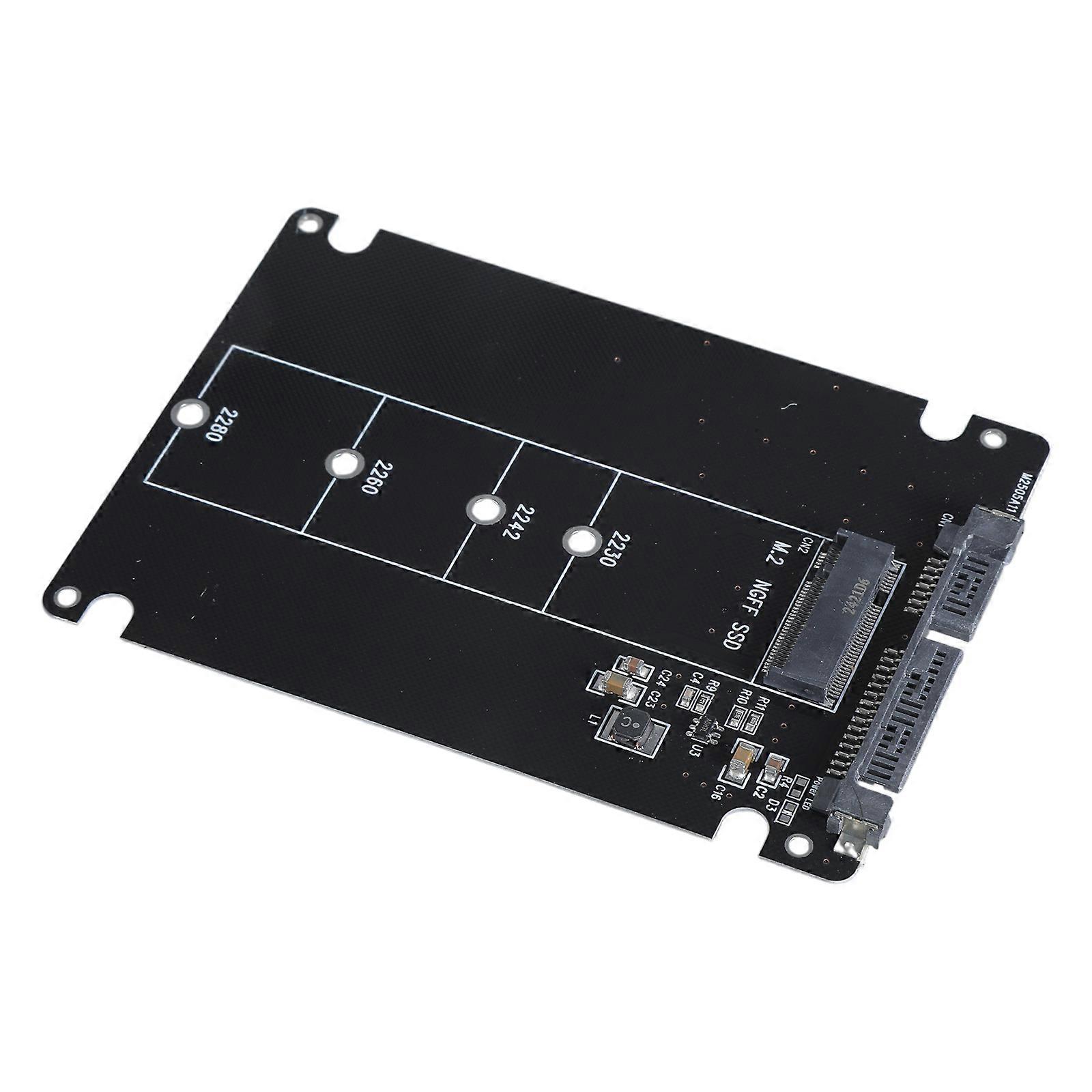 Sata 3 To M.2 NGFF SSD Adapter Card Solid Disk Drive Expansion Card Support M.2 Key B SATA Protocol SSD