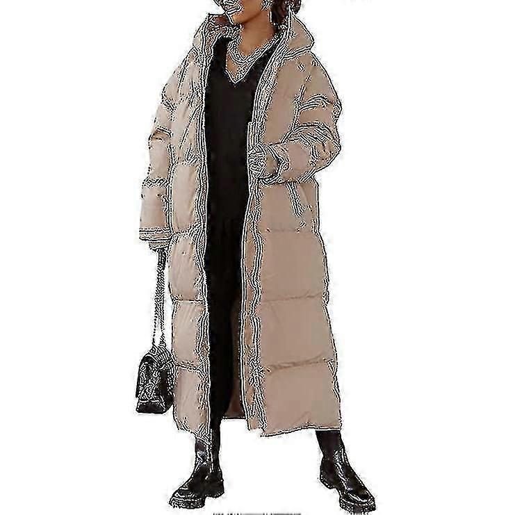المرأة معطف طويل مبطن ، مقنعين طول طويل الأكمام البخاخ سترة
