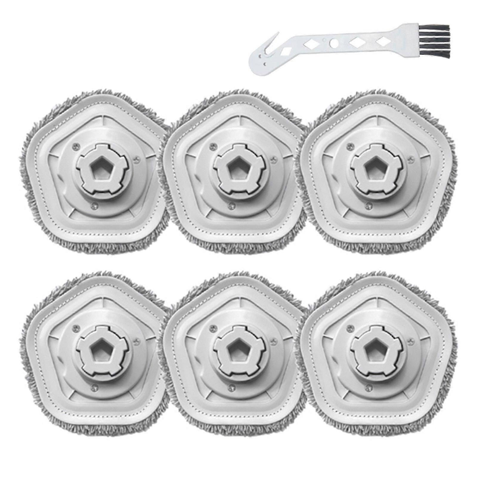 Mop Cloths Sweeping Robot Mop Cloth Sweeping Robot Replacement Cloths Plastic Mopping Pads Set for Dreame Bot W10 W10Pro