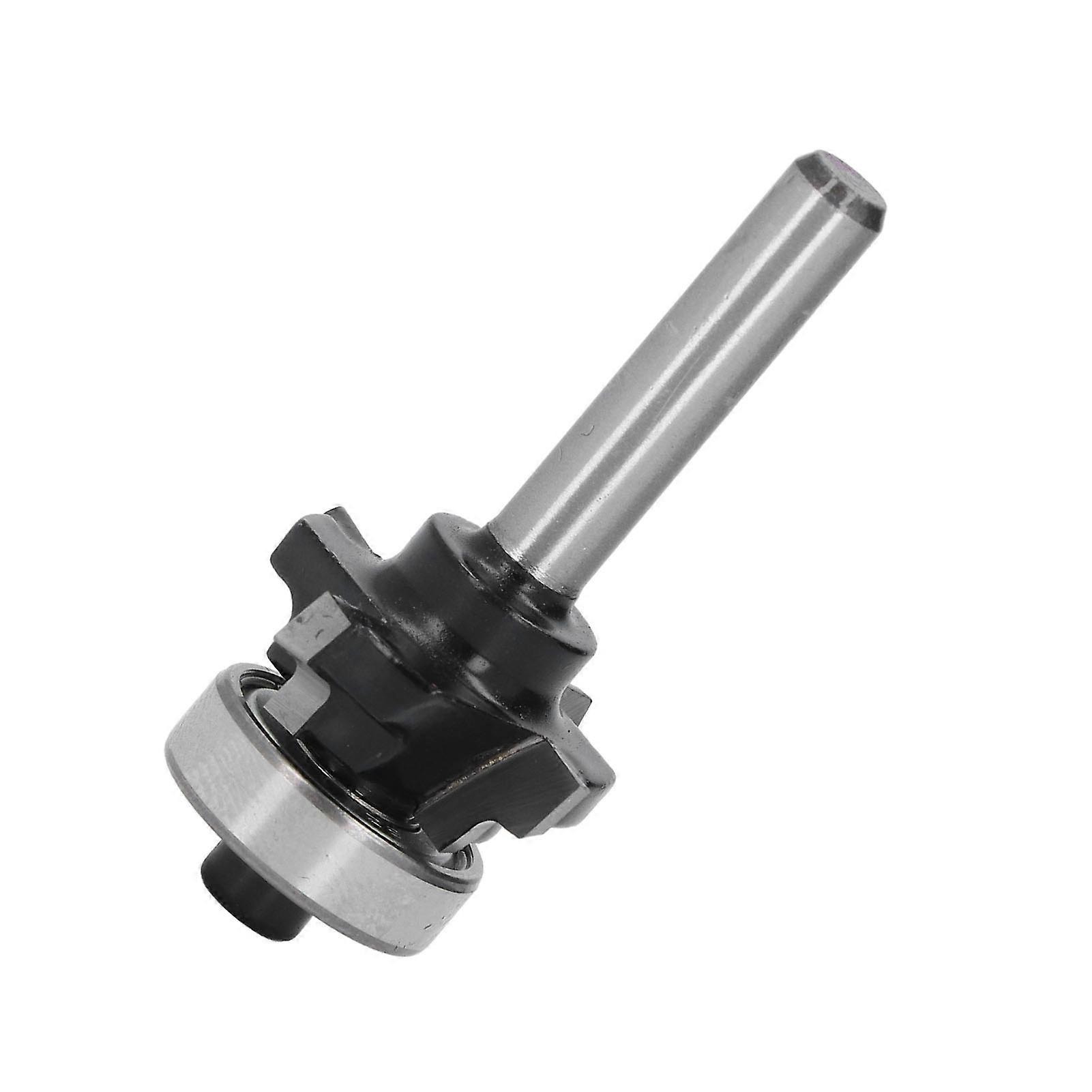 Roundover Edging Router Bit 4 Flutes Cemented Carbide Forward Edge Forming Roundover Beading Router Bit 