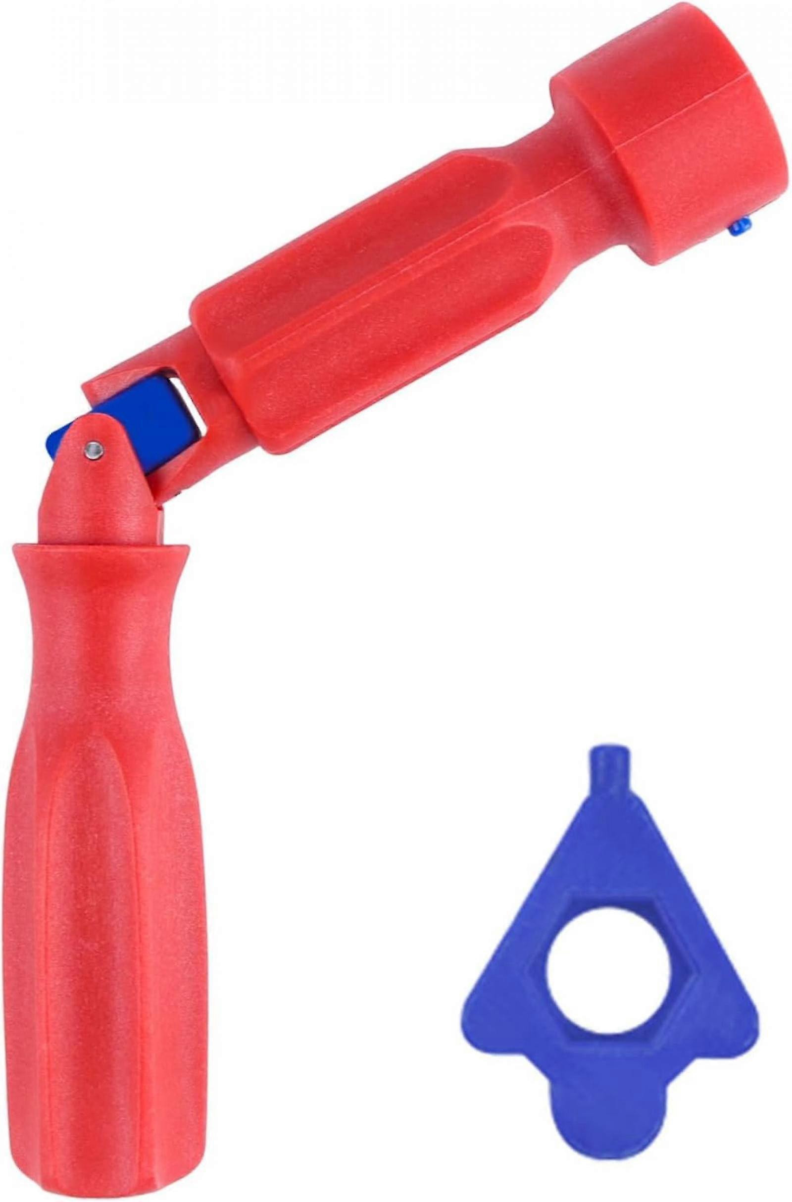 Universal Toilet Seat Mounting Key for Assembly and Repair, 10/13 mm Red Plastic Tool