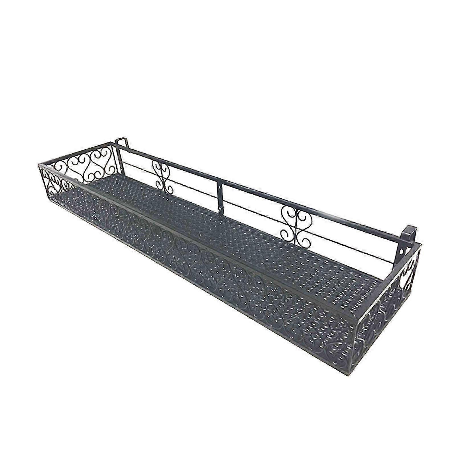 Hanging Garden Planter Shelf for Suitable for Various Railings, Ideal for Balcony and Fence Railing 50cm x 25cm x 12cm