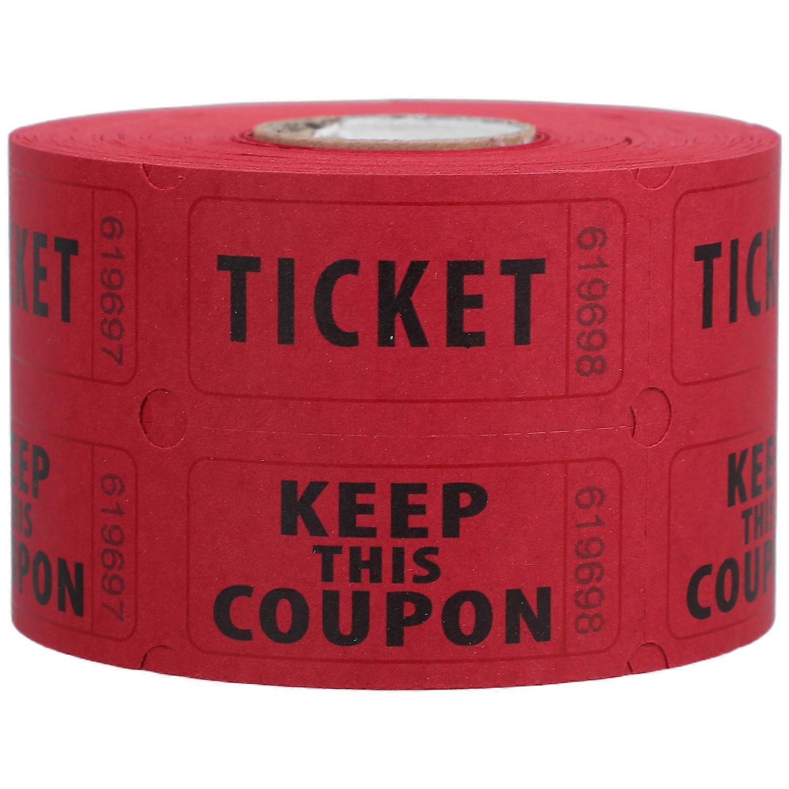 500pcs Double Roll Raffle Tickets for Fundraisers, Parties, Events – Numbered Perforated Strips for Guest Communication at Carnivals & Celebrations