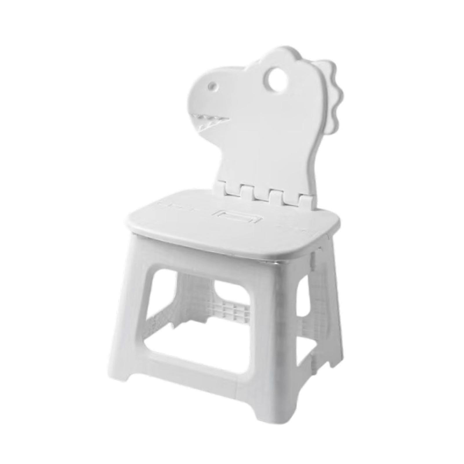Folding Seat for , Versatile Stool with Back Support, Ideal for Camping and Garden Dinosaurs