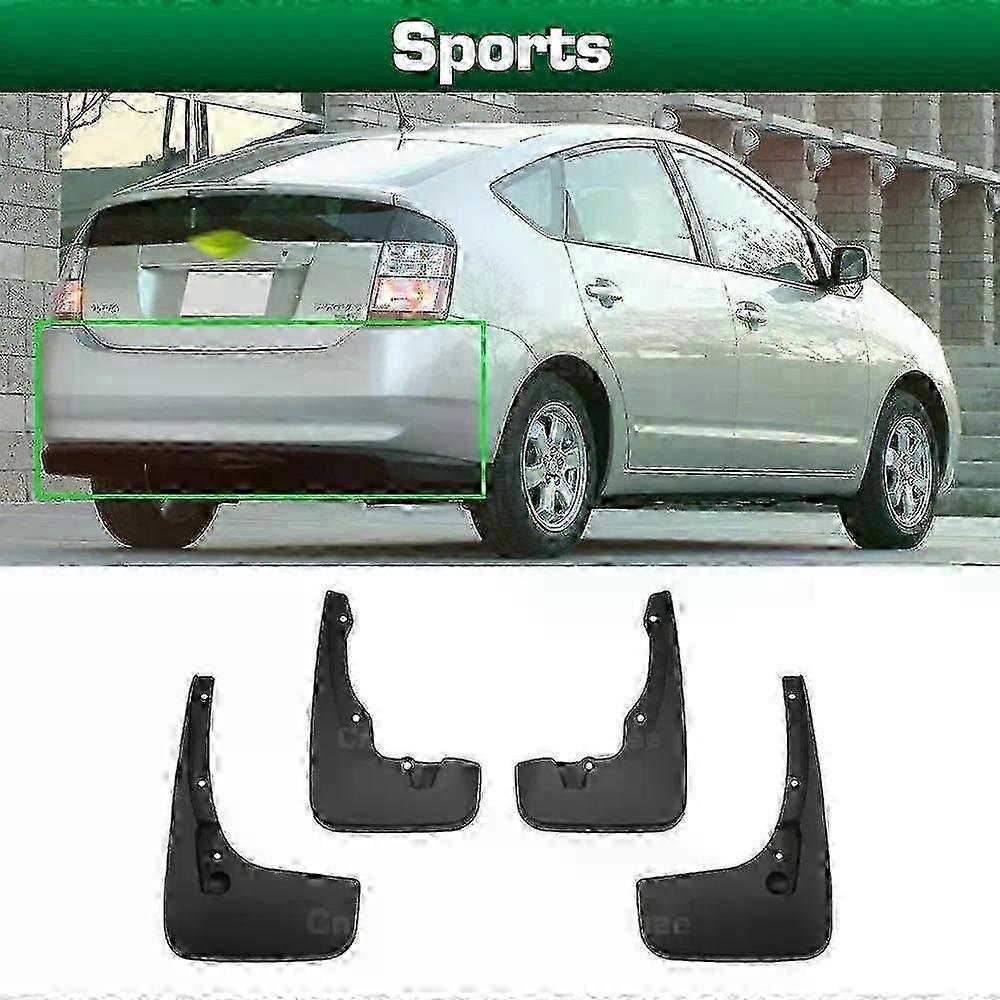 2004-2009 Toyota Prius Fender Mud Flaps Splash Guards 4-Piece Set Compatible