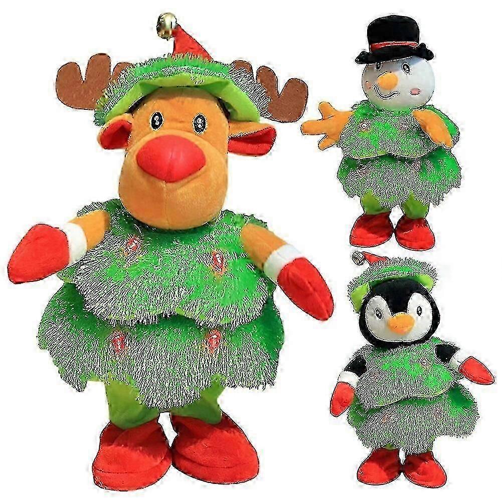 Tøjdyr legetøj Bedste gaver Sang Dansende legetøj Juledekoration Efterligning Twisting Toy Interaktivt legetøj til drenge Piger