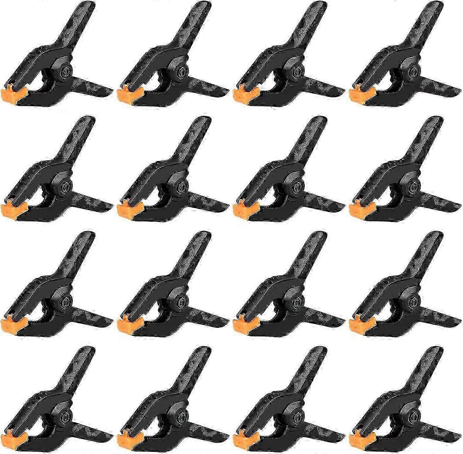 16 Pack 3.5" Spring Clamps - Heavy Duty Backdrop & Craft Clips