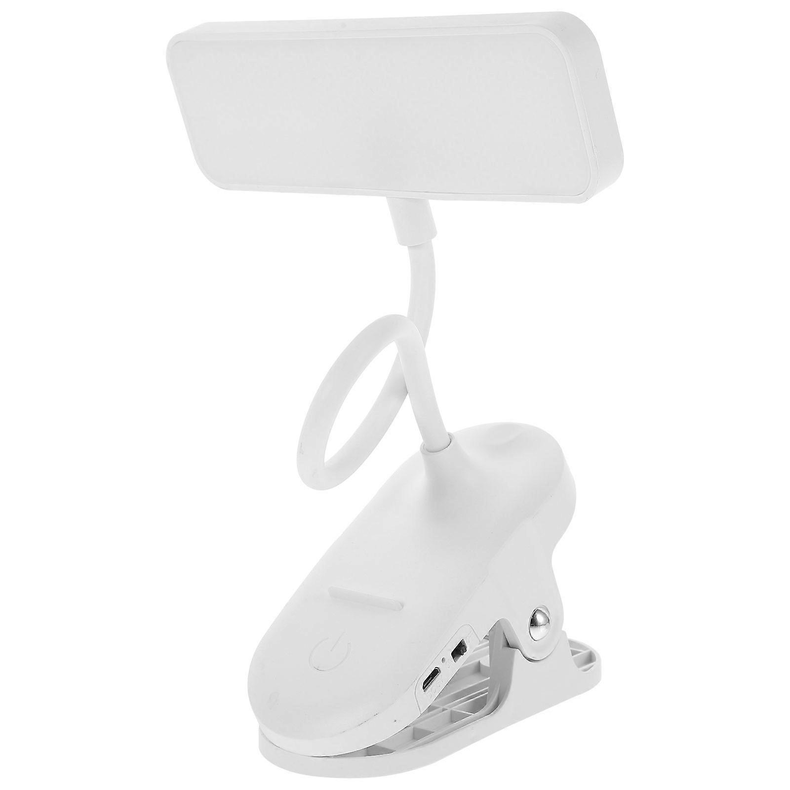 Portable Table Lamp Led Desk Lamp Bedside Reading Light Clip Adjustable Brightness 1Set