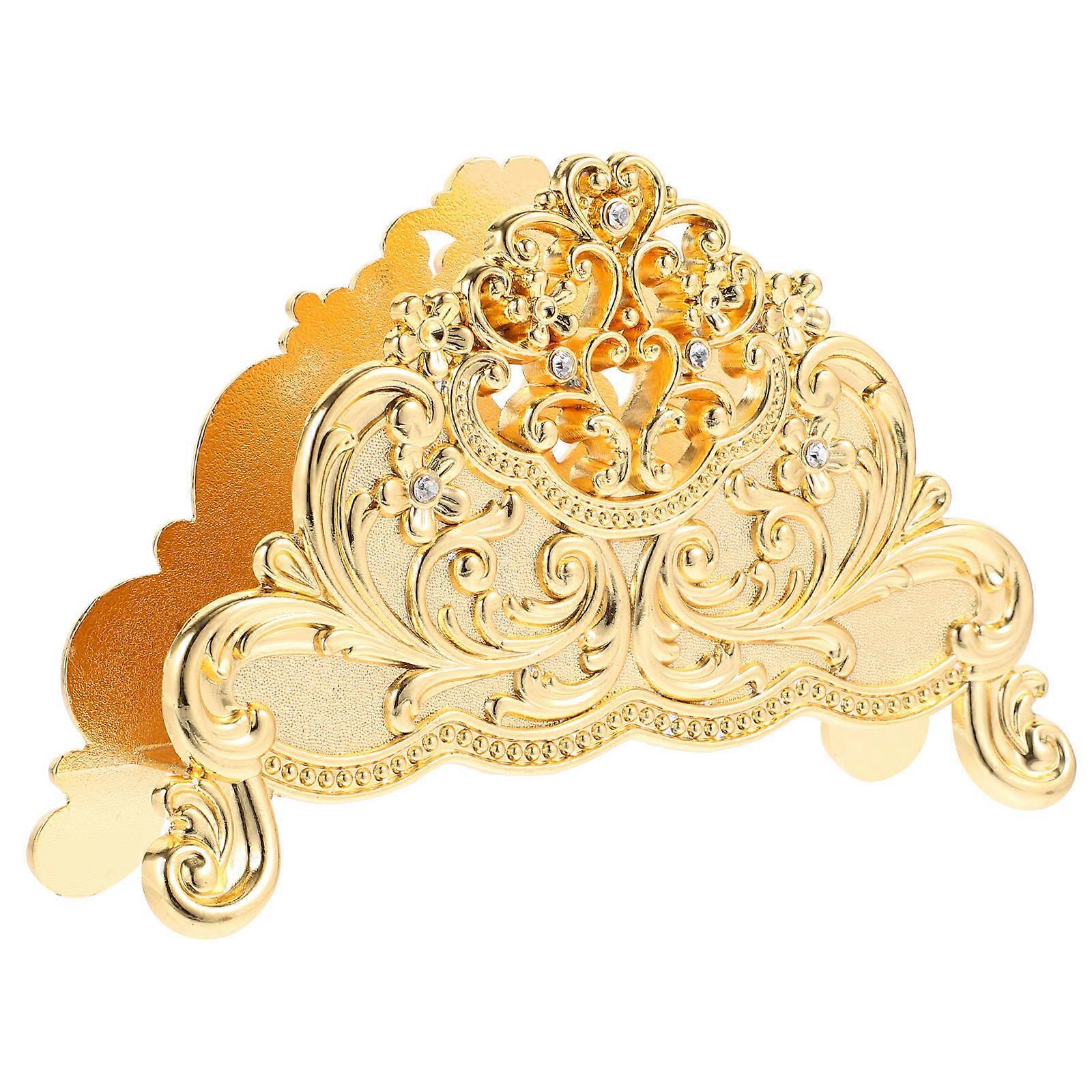 Unique Napkin Holder Luxurious Tissue Stand Dining Table Storage Zinc Alloy Compact 1Set
