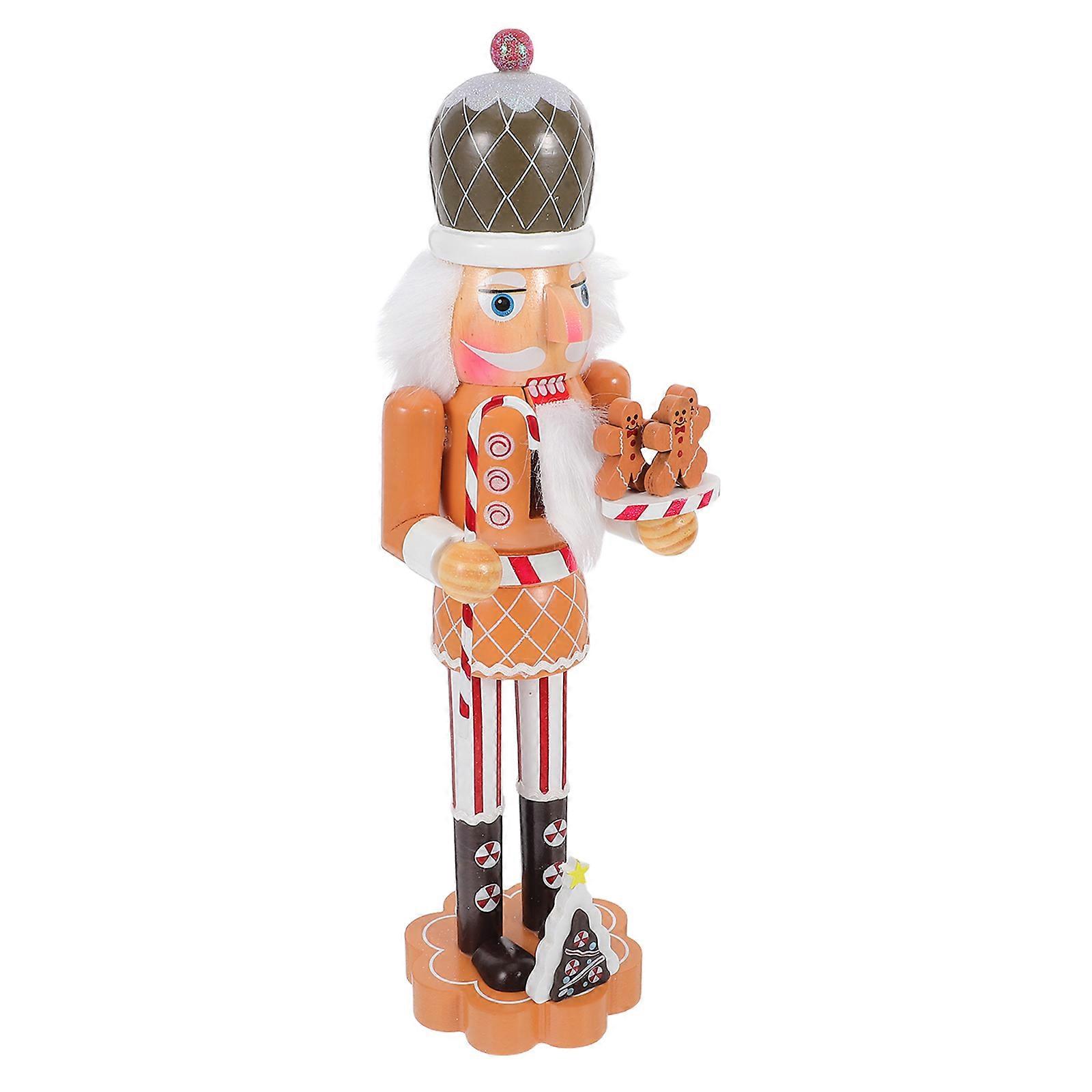 Nutcracker Centerpiece Gingerbread Figurine Soldier Ornament Multi Color 36.00X10.00X9.50CM Table Decoration 1Pack