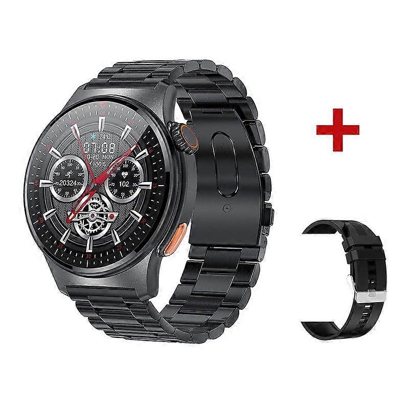 Smart Watch For Men, With Blood Pressure Monitor, Waterproof Fitness Tracker, For Android iPhone, Black