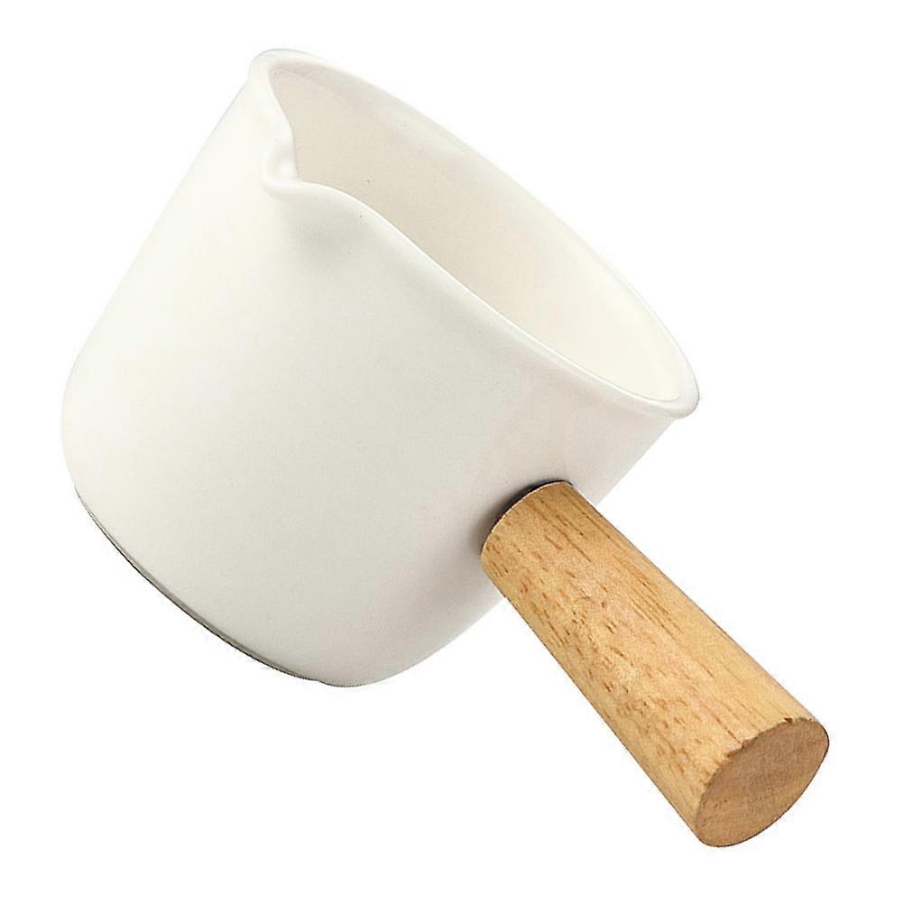 Ceramic Milk Container Practical Style Easy To Clean Milk Frother Cup For Coffee Lovers 1Pack