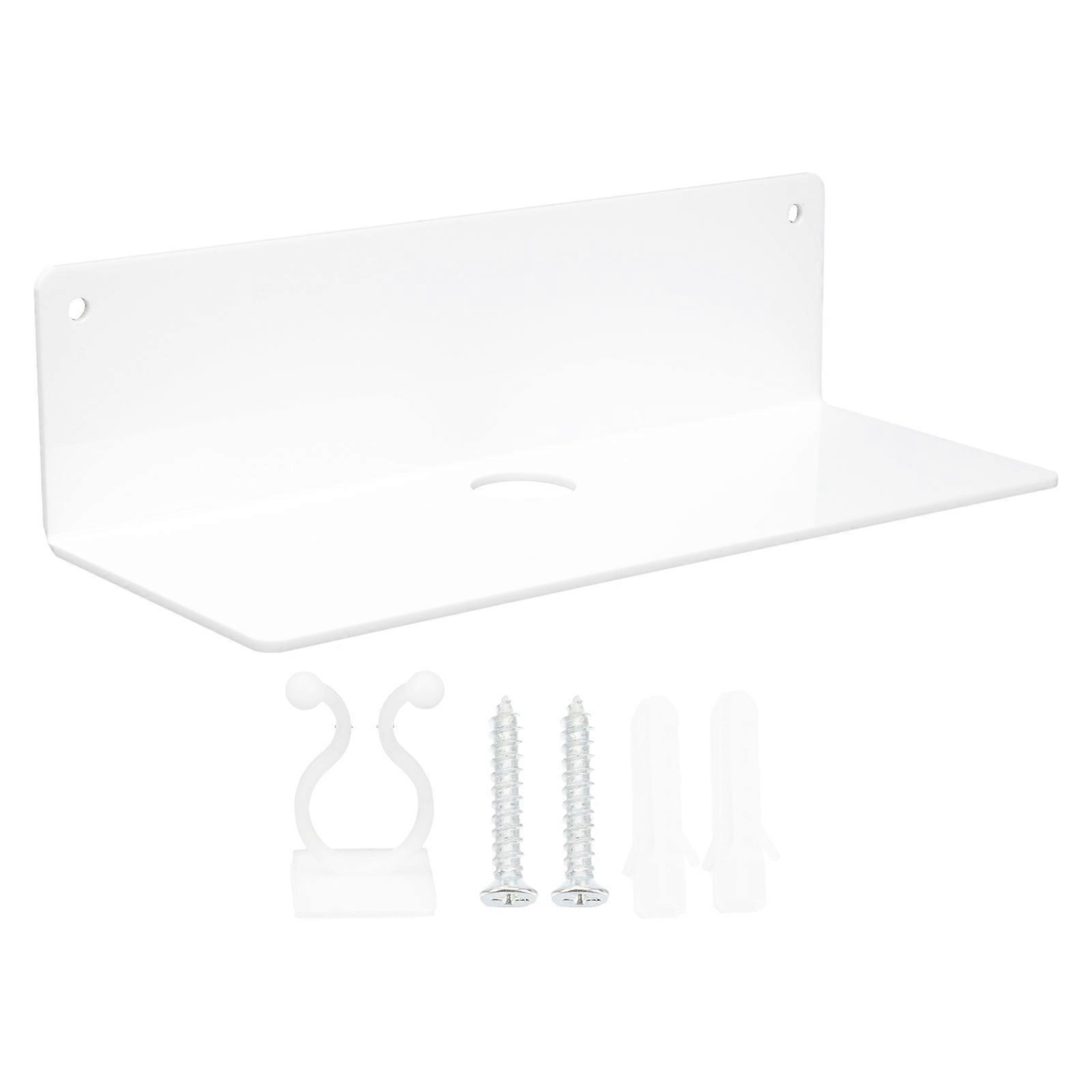 Wall Mountable Speaker Shelf Made of Acrylic for Storage White