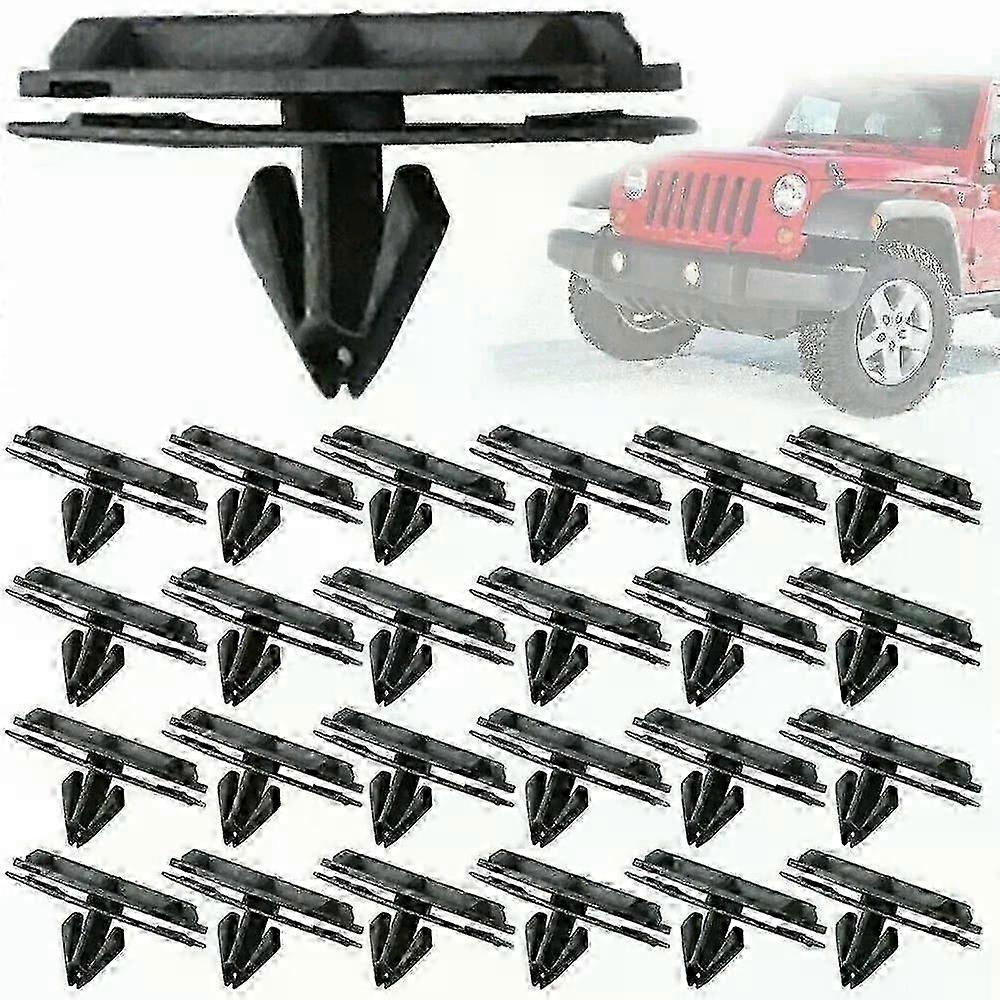 50 / 100db Jeep Wrangler Fender Flare Rocker Moulding kapcsok cserélje ki az ajtóküszöb lemez csatját 68039280-AA