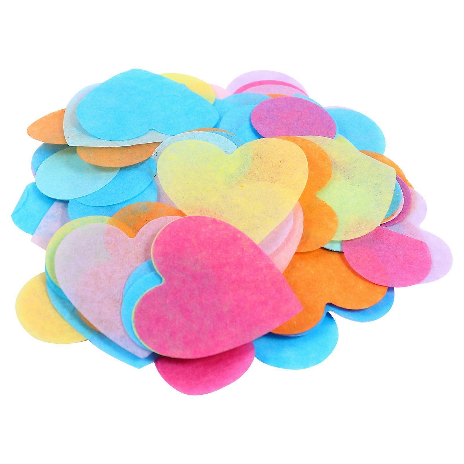 Valentines Day Confetti Heart Shape Decorations Assorted Color 2.2x2x0.1cm Decoration 15 Sets