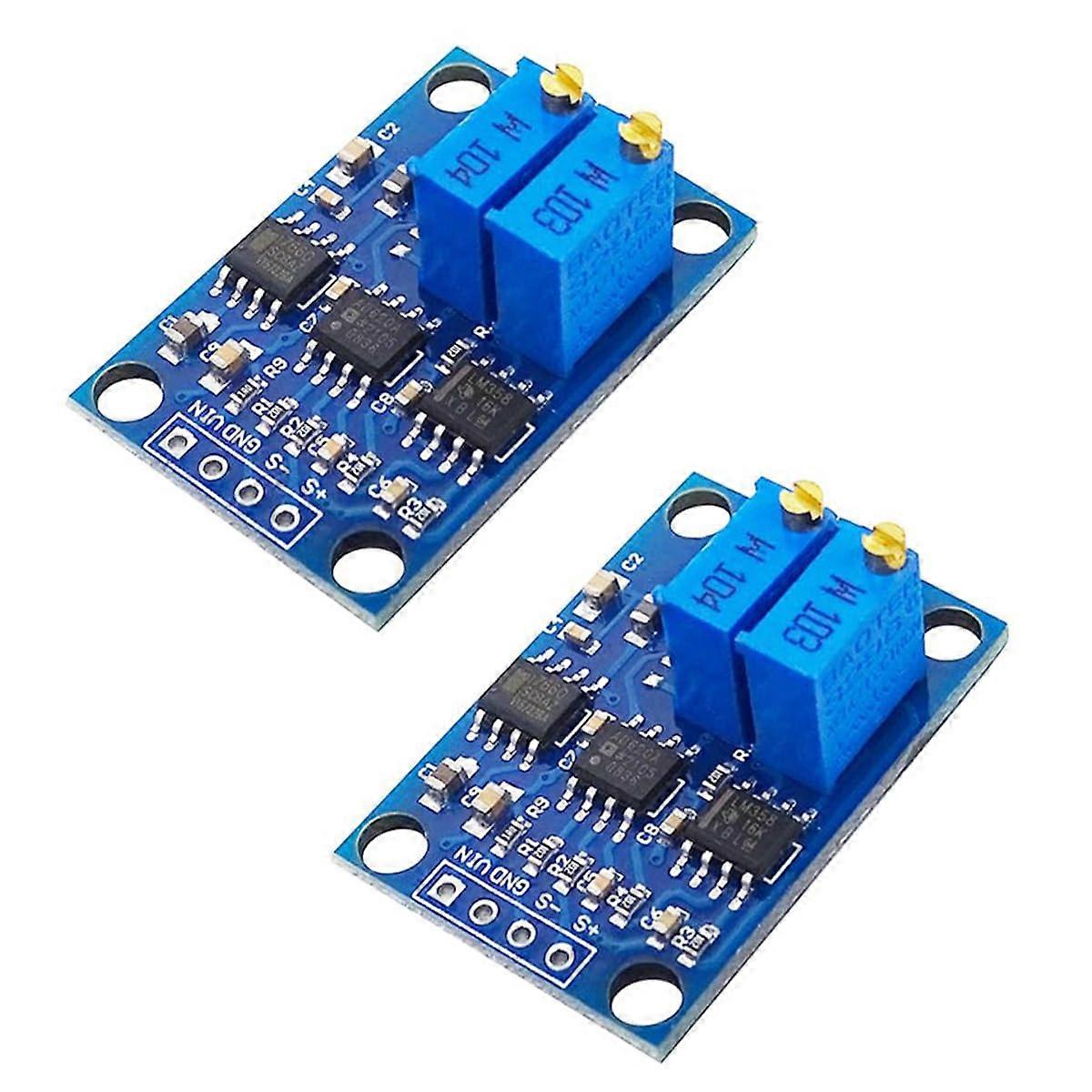 AD620 Instrumentation Amplifier Module, Adjustable Gain, Microvolt to Millivolt Precision, Two-Unit Pack