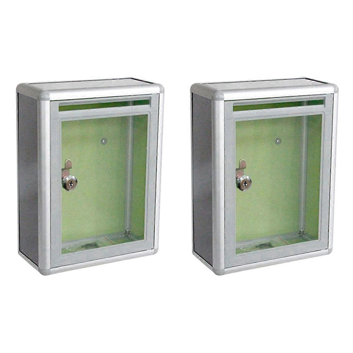 Proposal Box with Lock and Key Small Lockable Metal Wall Mounted
