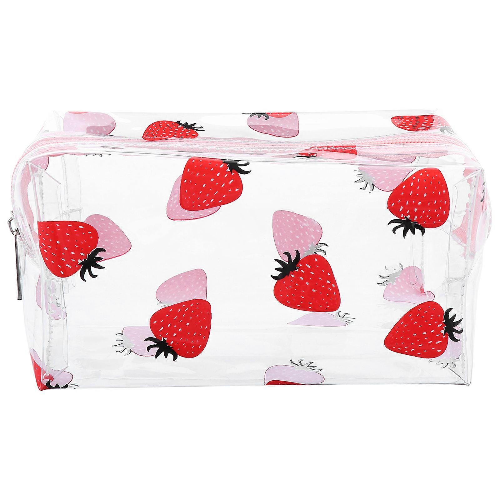 Şeffaf Makyaj Çantası Çok Amaçlı Kozmetik Çantası Şeffaf PVC Kılıf 1 Paket