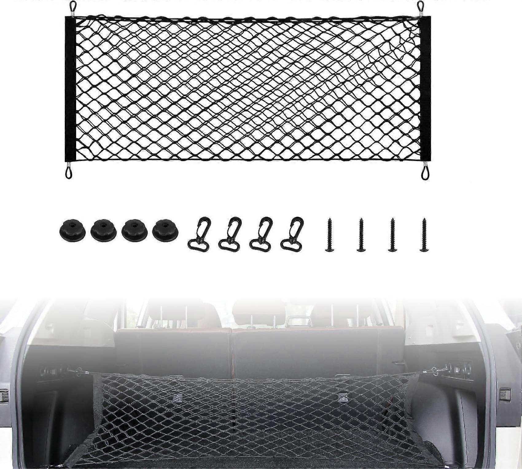 1 piece universal trunk mesh storage net with hook