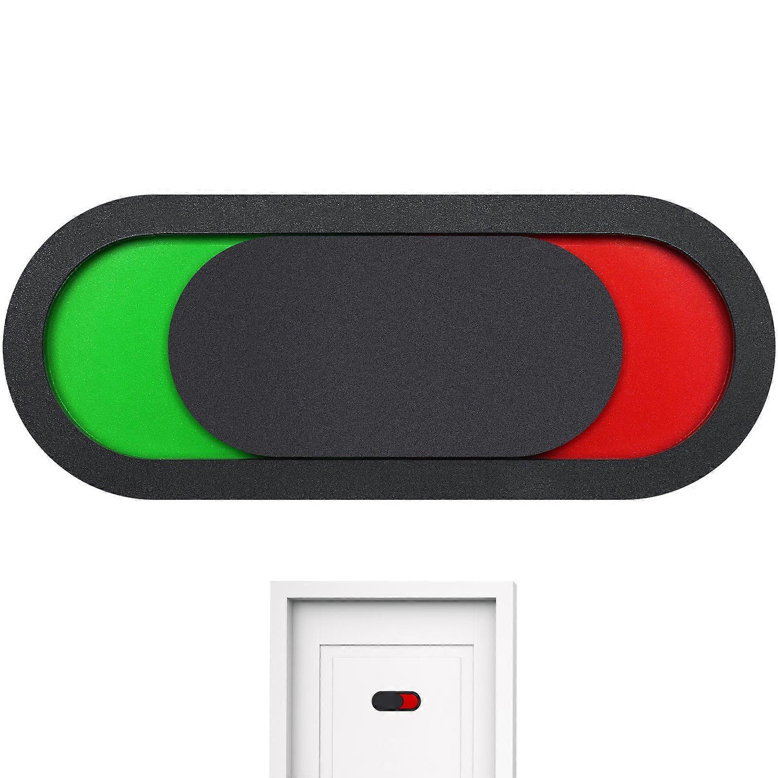 Restrooms Sign for Lounge Rooms 10.00X4.00X0.80CM Black Status Indication 1Set
