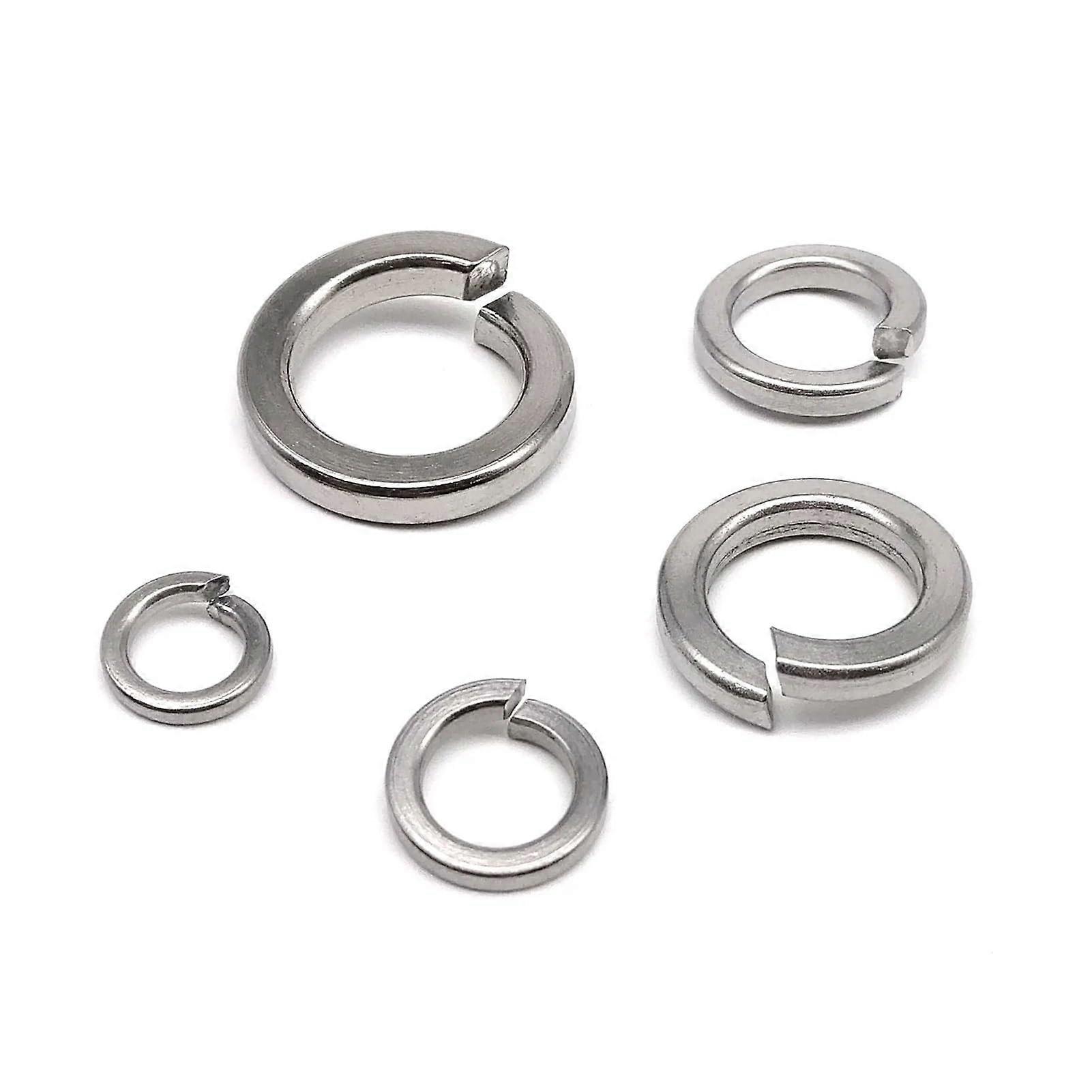 M1.6 M2 M2.5 M3 M4 M5 M6 M8 M10 M12 M14 M16 M20 M24 A4 316 Stainless Steel Split Spring Lock Washers 50pcs GB93