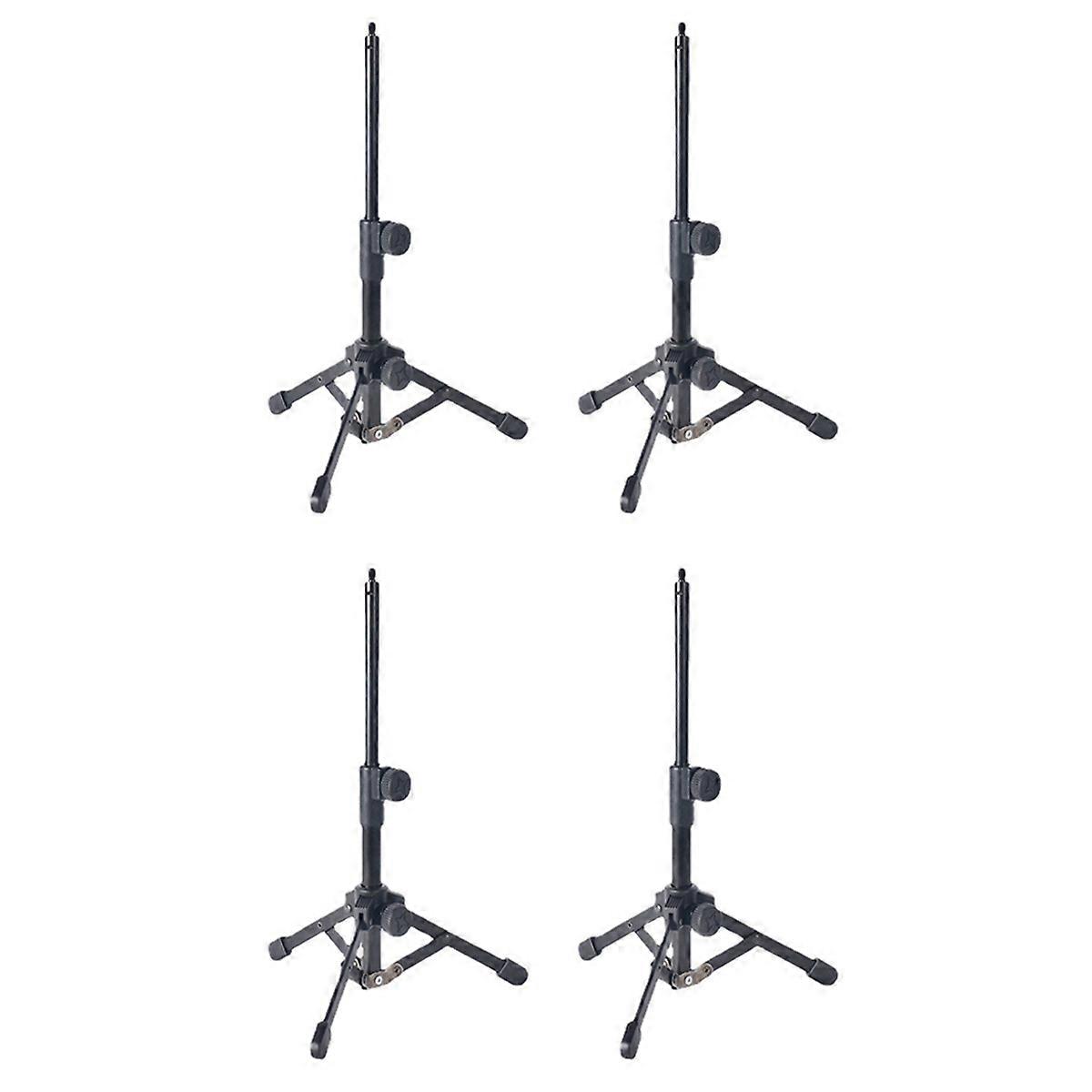 Mini Tabletop Tripod Microphone Mic Stand Holder with Threaded for Meetings Lectures Speaking and