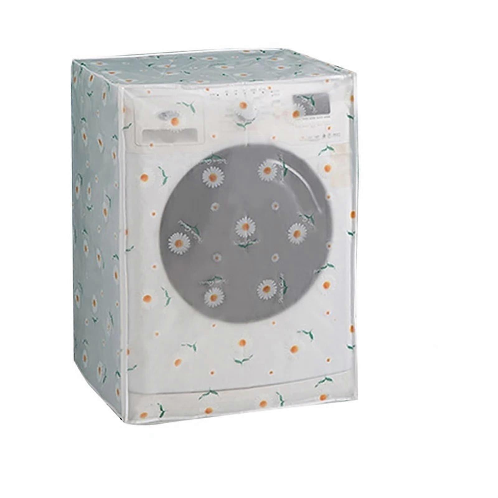 Washing machine cover PEVA sun protection dust cover, waterproof, open front and top (Style A3).
