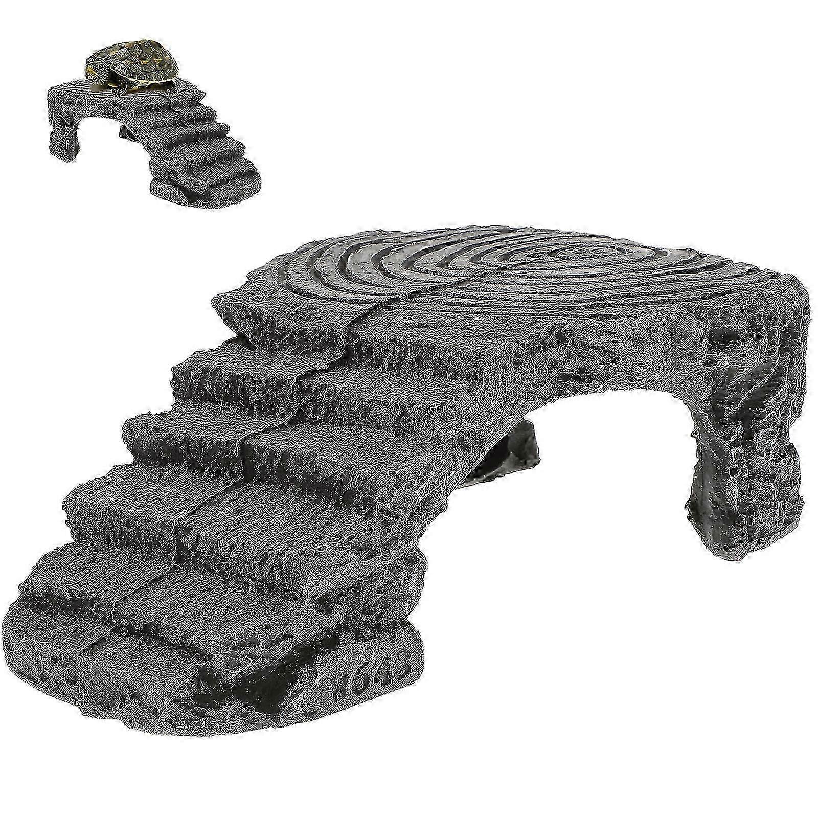 1pc Turtle Basking Platform Resin Climbing Platform for Tortoise Resting