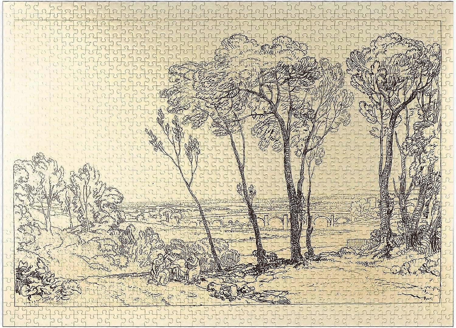 中距離の橋 - 大人のためのプレミアム1000ピースジグソーパズルスタイル848