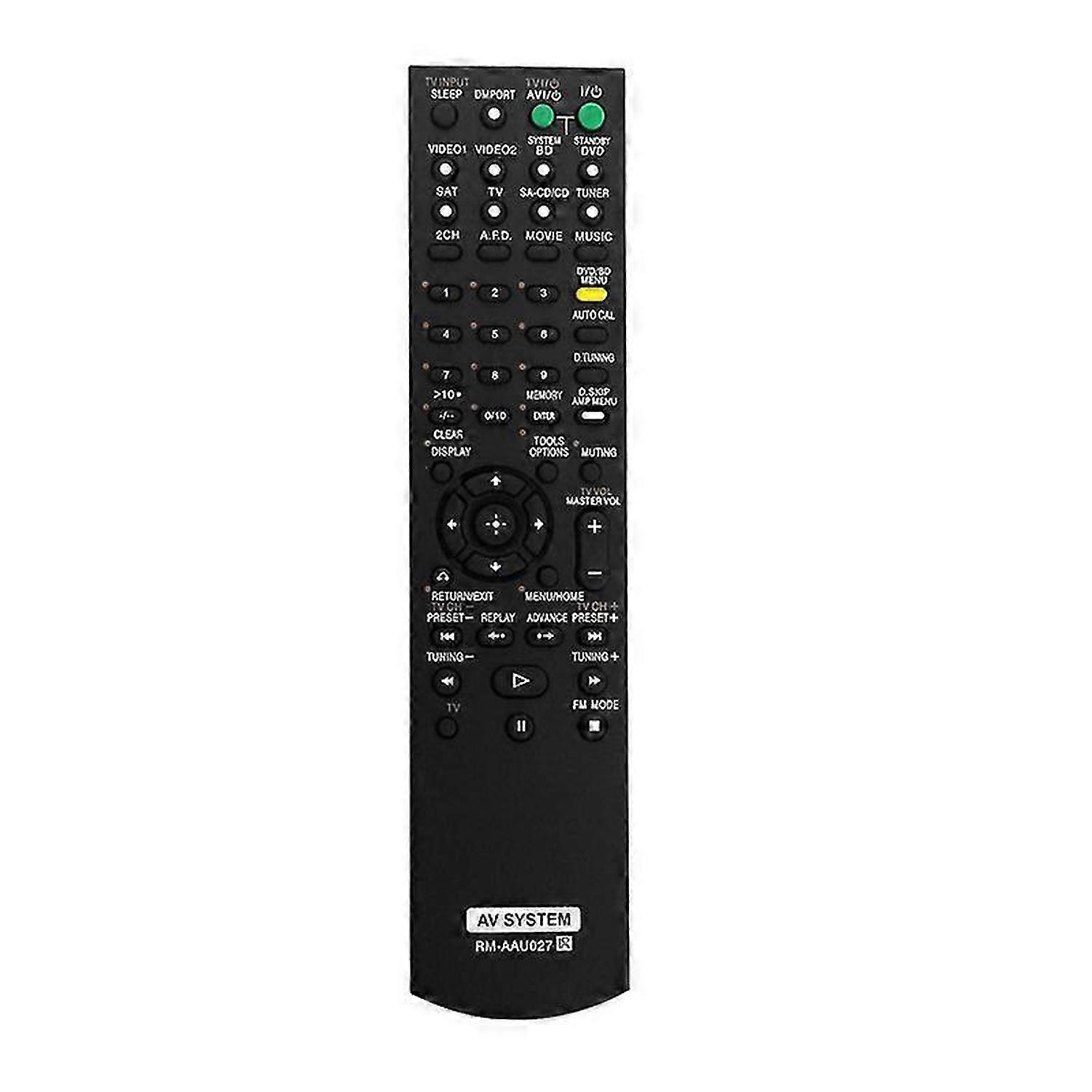 Replace RM-AAU027 Remote for Sony Home Theatre System RM-AAU021 HTSS2300/C STRDG520 HT7200DH HT-DDW5