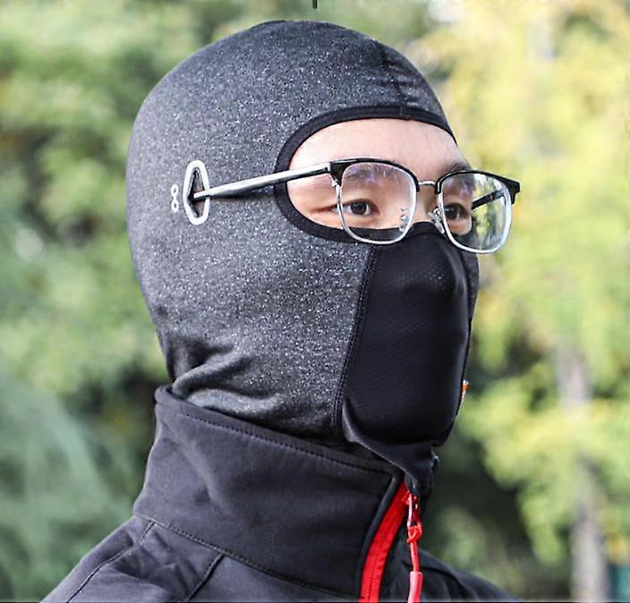 1pc balaclava μοτοσικλέτα σκι κολάν λαιμό αντιανεμική ψυχρή προστασία UV προστασία πολυλειτουργική προστατευτική μάσκα προσώπου 35g μακρύ γκρι