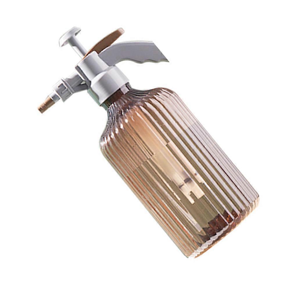 Garden Flower Watering Can 1Pc 2L Manual Plastic Sprinkler Water Can Air Pressure Spraying For Household Dorm Salon Dark Brown