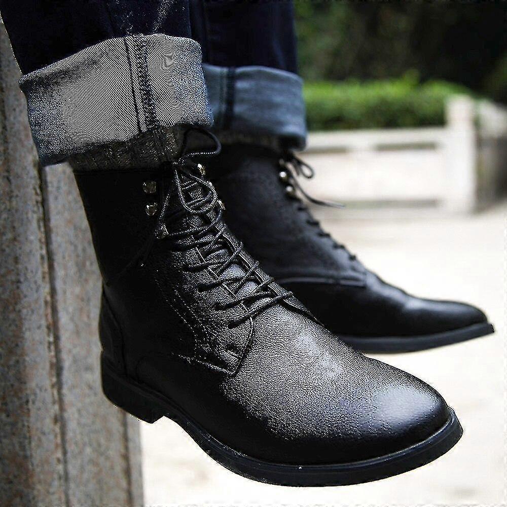 Men's PU Leather Boots Compatible with Selected Brands