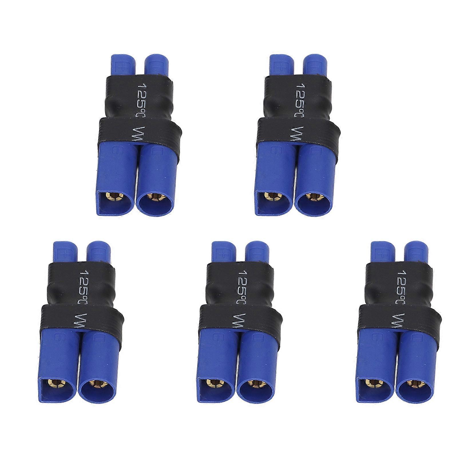 5pcs EC3 Female to EC5 Male Adapter Universal Wireless RC Lipo Battery Connectors for RC Car Model Aircraft Model