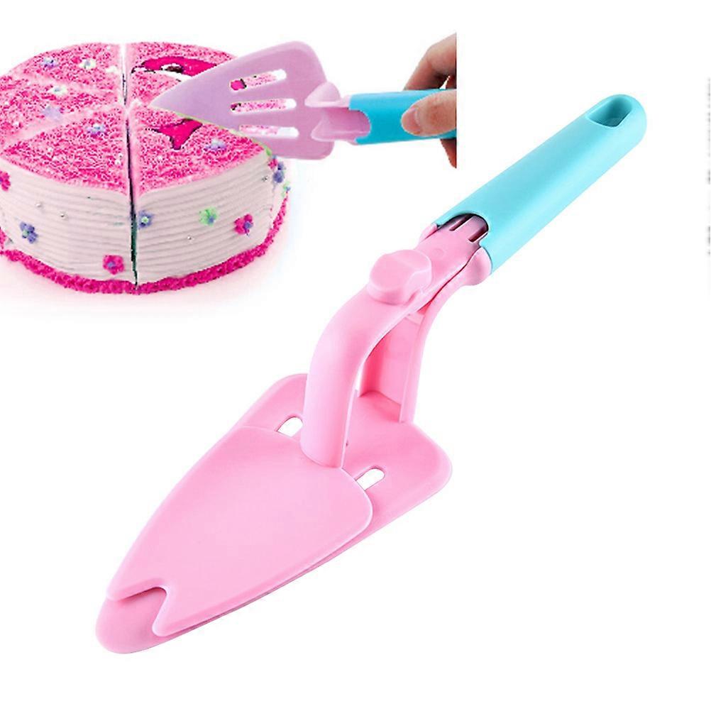 Cake Server Multifunctional Kitchen Baking Tool Adjustable Spatula Pink 1Pack
