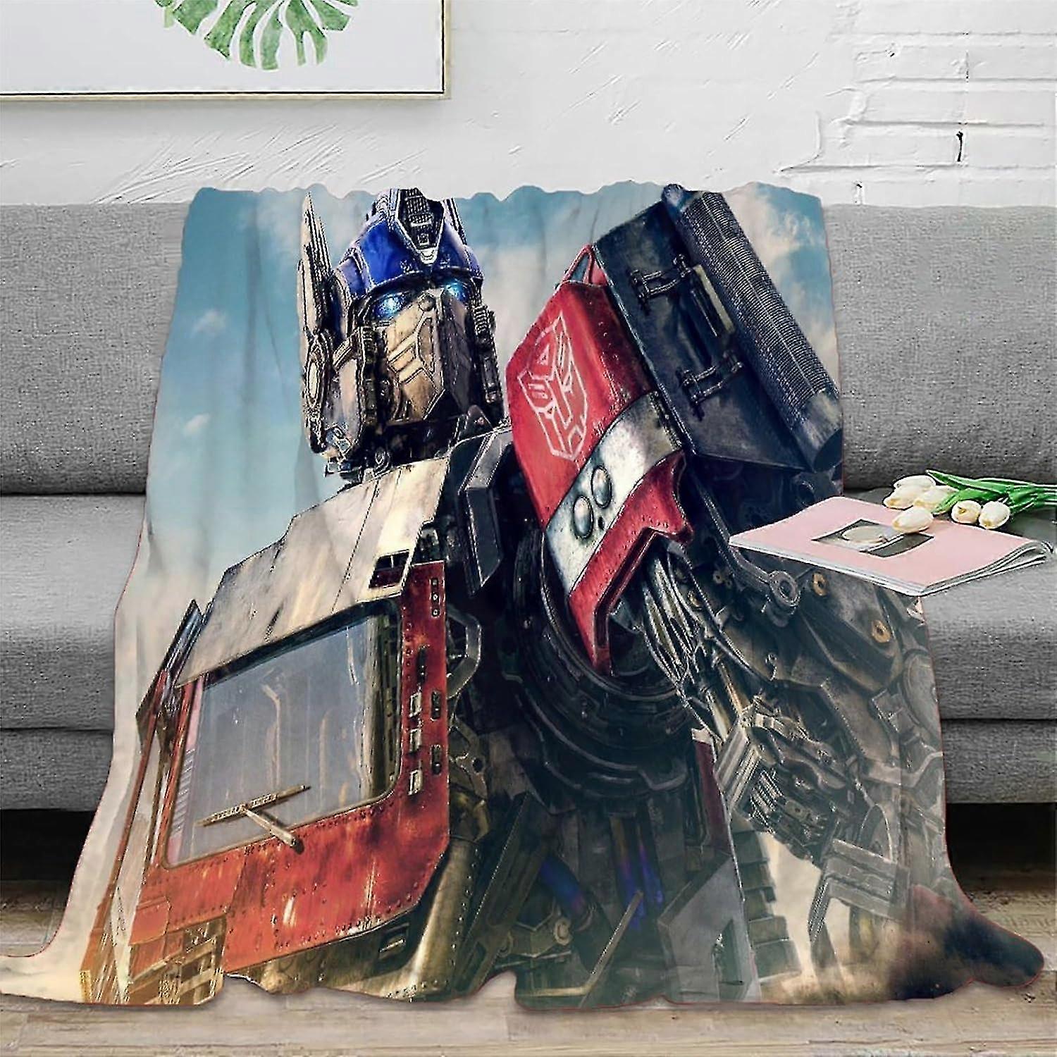 Cozy 3D Transforming Vehicle Flannel Blanket Soft Plush Bedding Sofa Throw Blanket for Home and Office