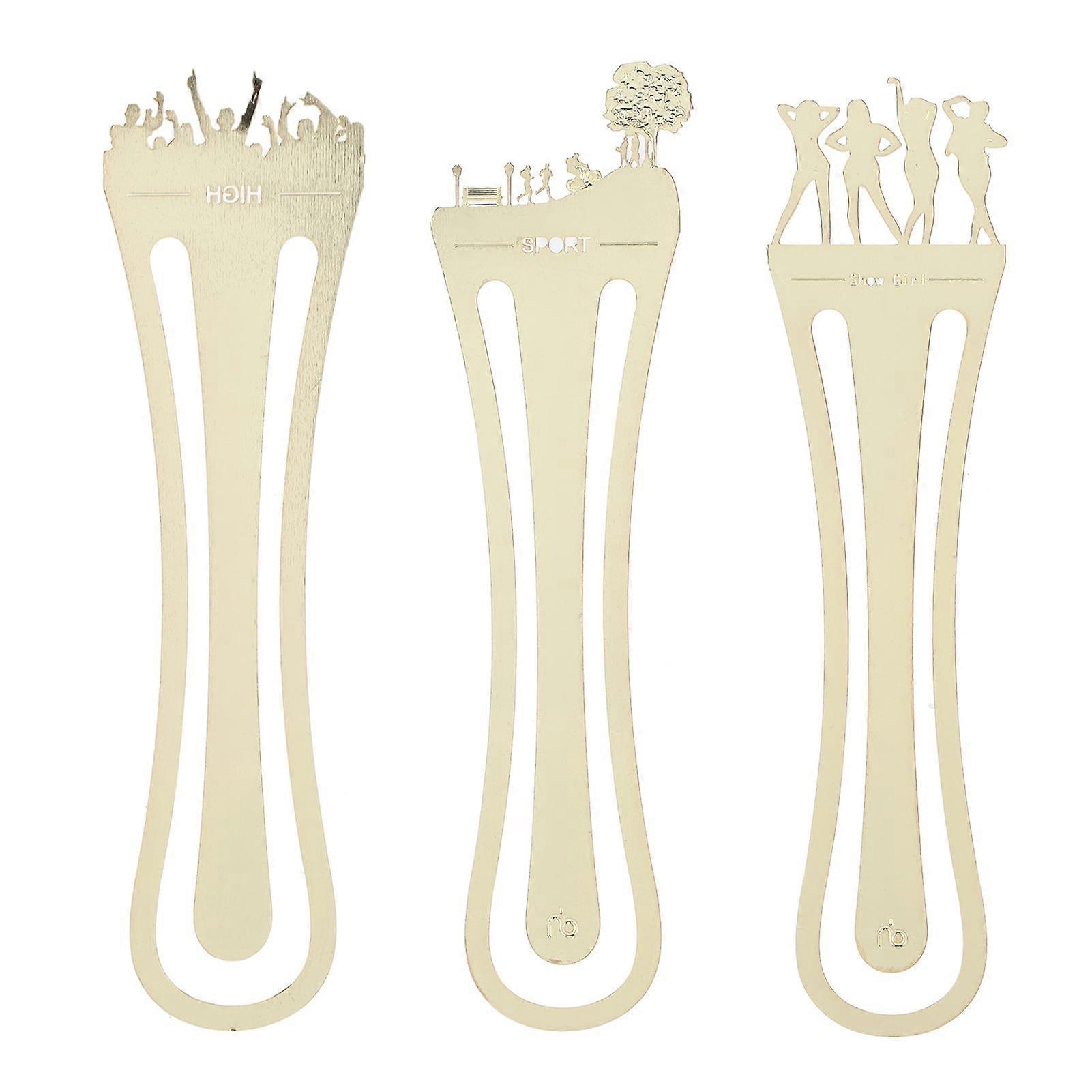 2025最新モデル3個メタルブックマーククリエイティブギフトポータブルシーンシリーズ