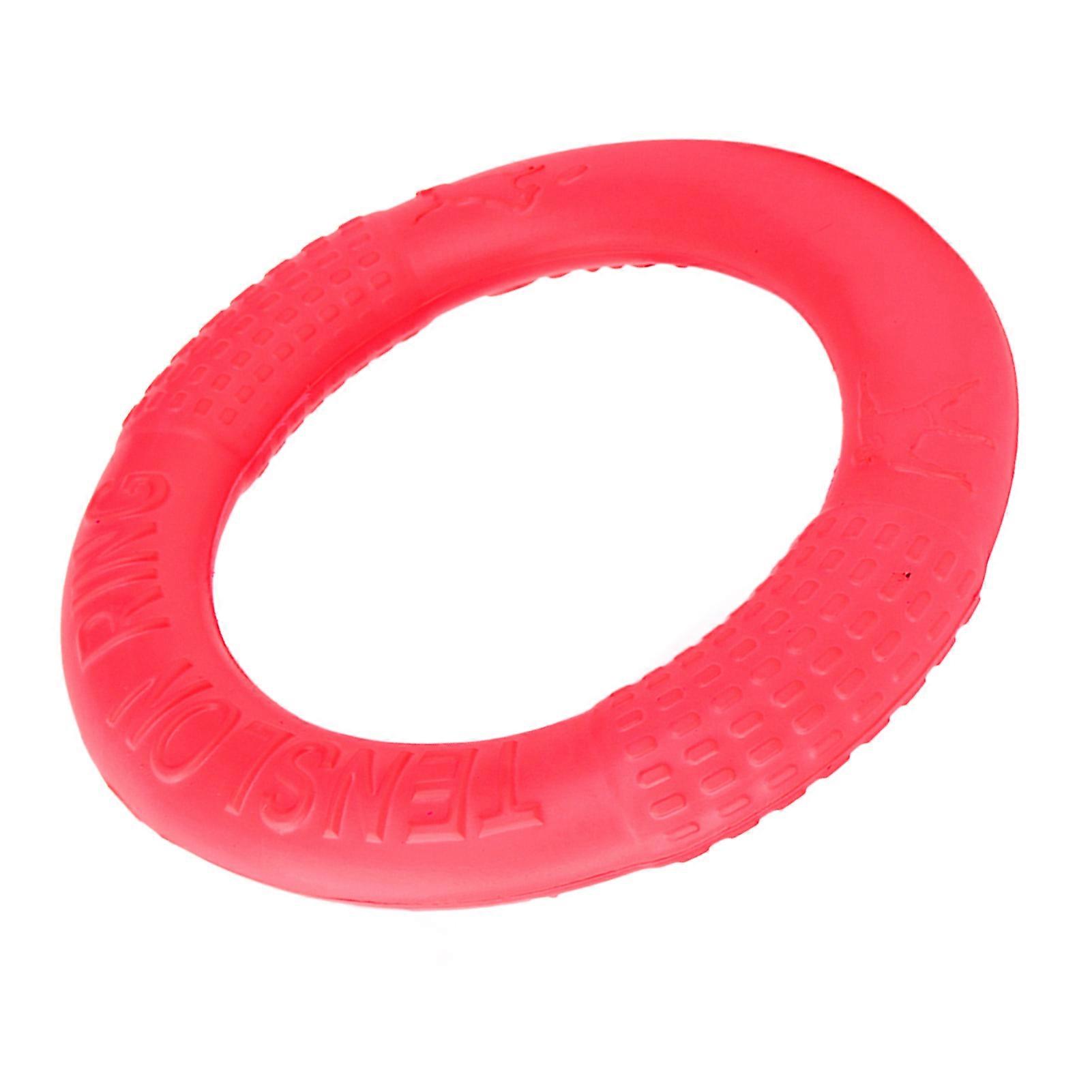 Pet Pull Ring Elastic EVA Small Exercise Jumping Training Running Dog Training Ring for Puppy Red
