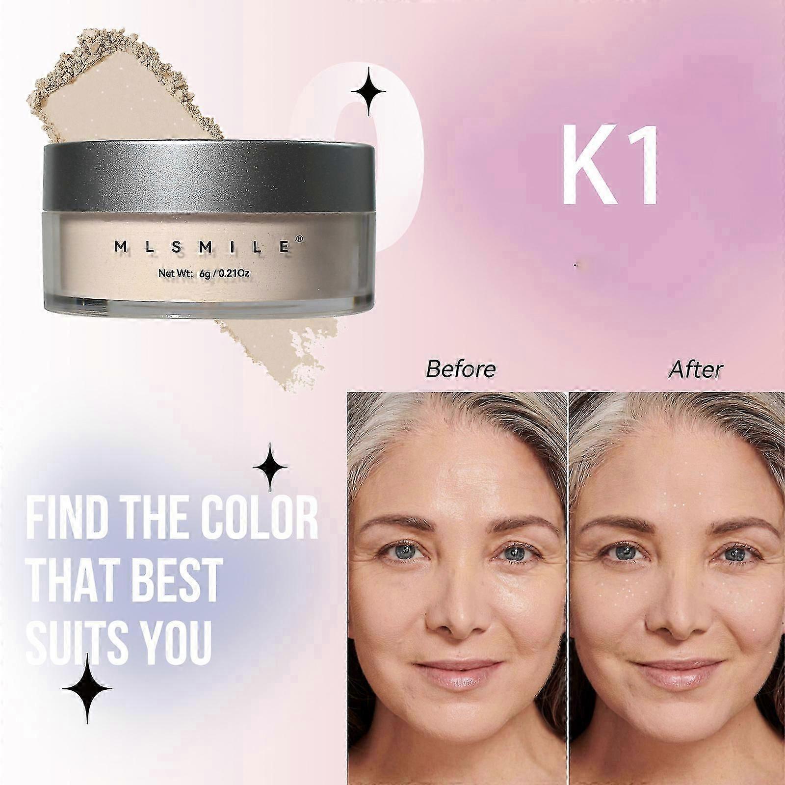 Setting Powder, Face Loose Powder, Matte Blurring Shimmer Concealer Translucent Powder Setting Powder, Oil Control Face Powder