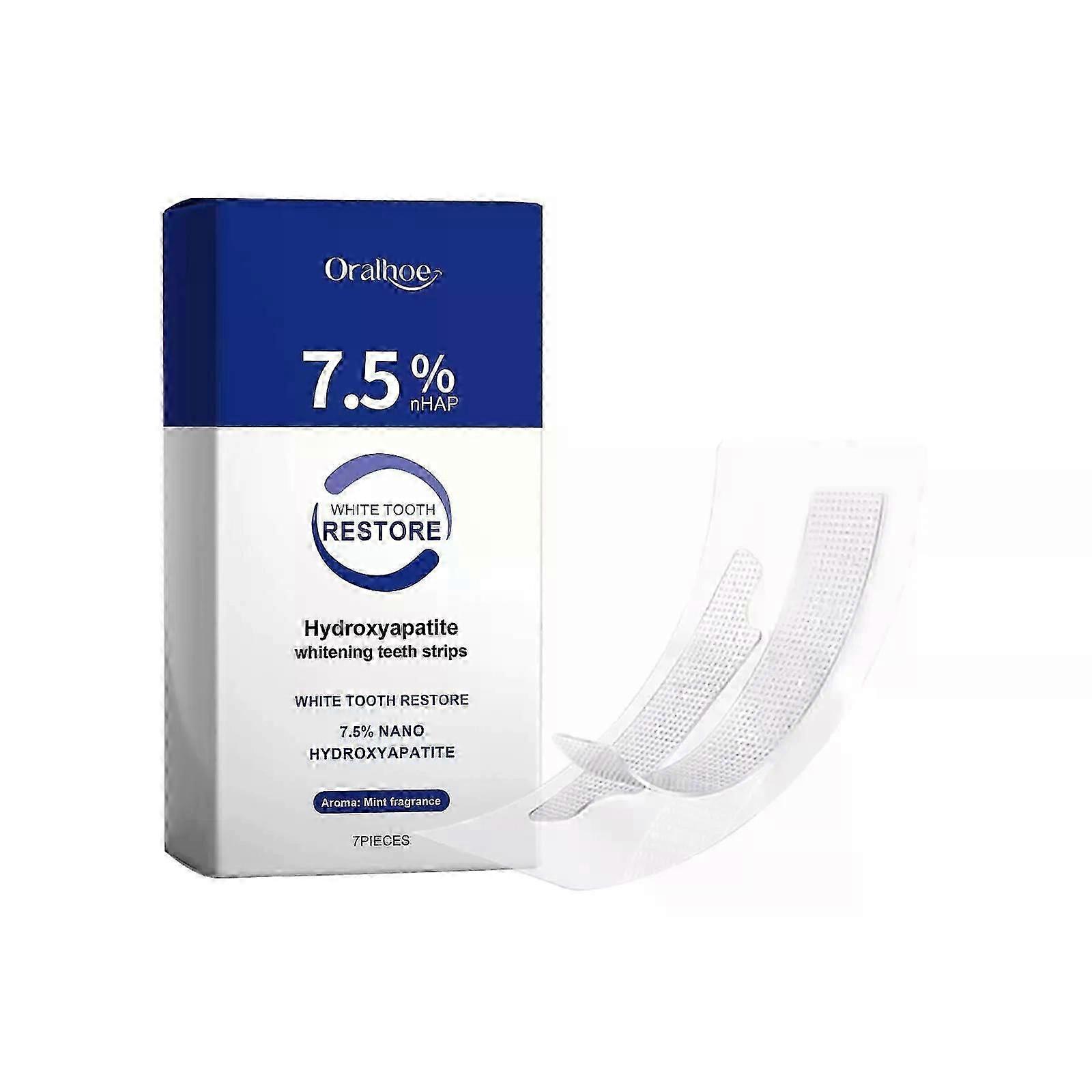 Hydroxyapatite Whitening Teeth Strips for Enamel Protection and Tooth StrengtheningRemove Stains&Tooth Whiten