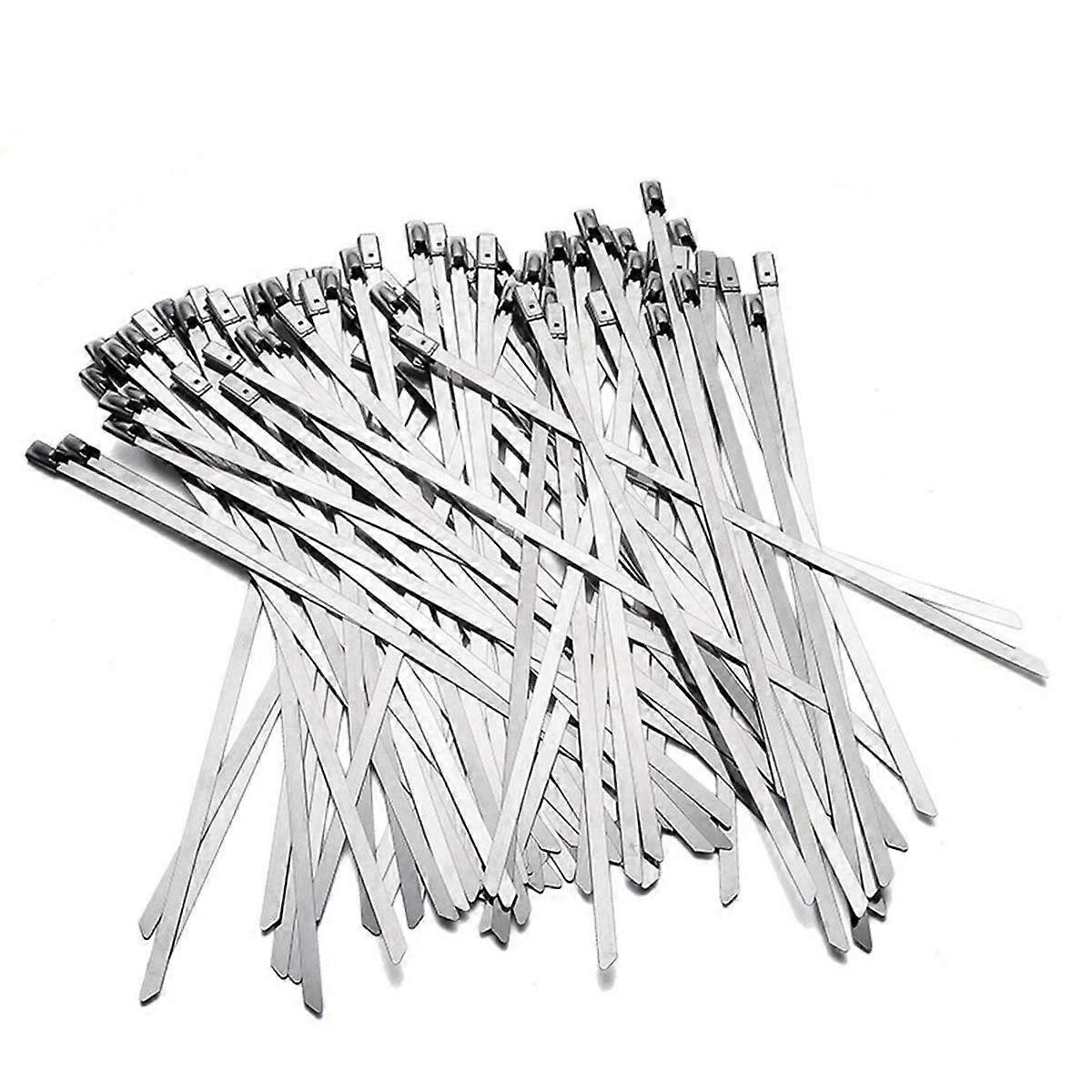 Peachloft Zip Ties,Multi-purpose Locking Cable Metal Zip Ties,Stainless Steel