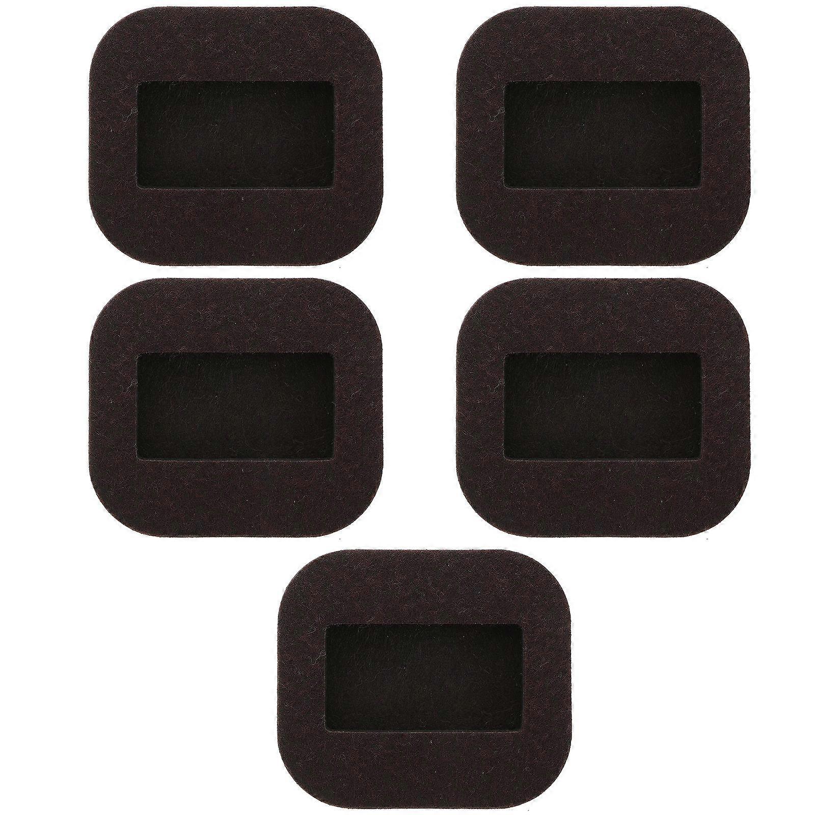 5pcs Felt Furniture Pads for Caster Cups Non Slip Floor Protectors for Chairs, Tables, Home, Office, and School Use