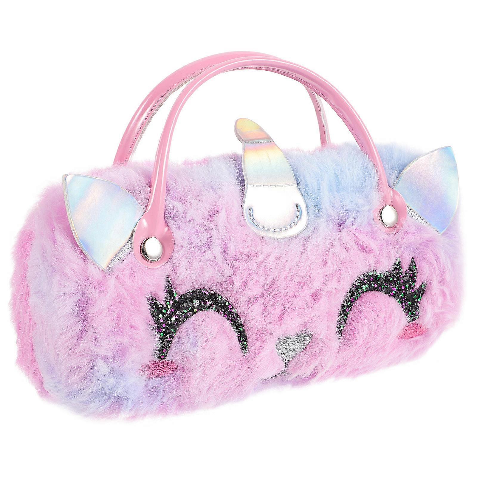 Soft Eyeglasses Case Eyeglasses Case Plush Unicorn Shape For Children 1Set