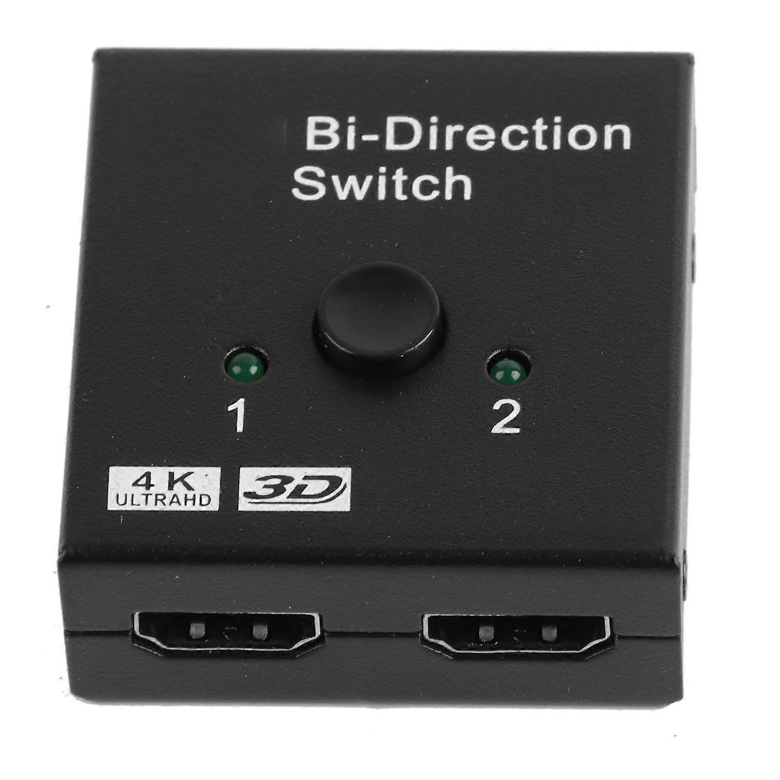 HD 2 Input to 1 Output Switch HD Splitter Two Way HD Multimedia Interface Switcher Support 4K