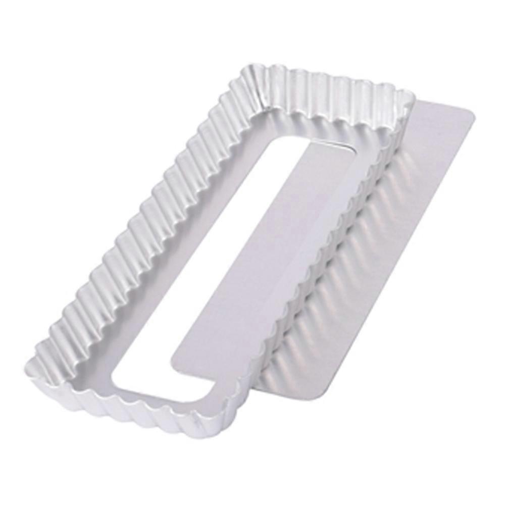 Non-Stick Baking Trays Rectangular Baking Mold Aluminum Alloy Home Users Store Use 9.8×3.9×1.2in 1Pack